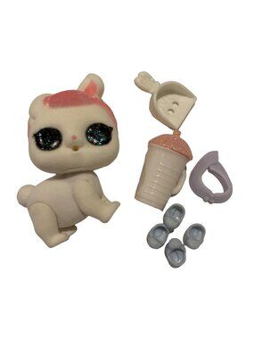 LOL Surprise Pets Series 3 Crystal Bunny Glitterati Club Rare Flocked Toy Gift